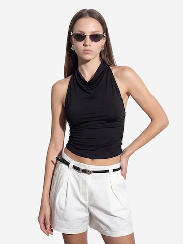 Camicia da donna 'Blusen' di Dilvin in nero: frontale