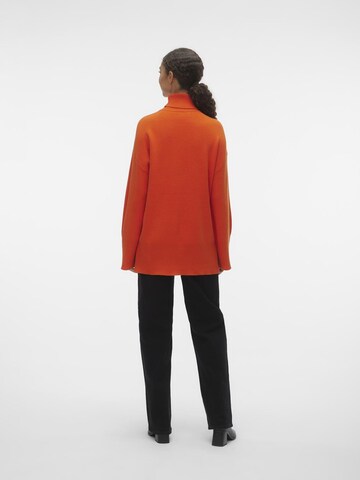 VERO MODA Sweater 'Gold Needle' in Orange