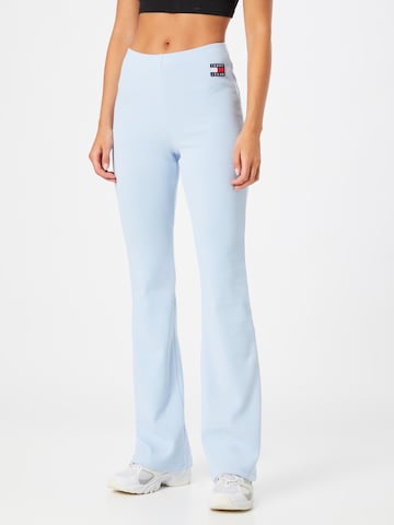 Tommy Jeans Flared Leggings in Blauw: voorkant