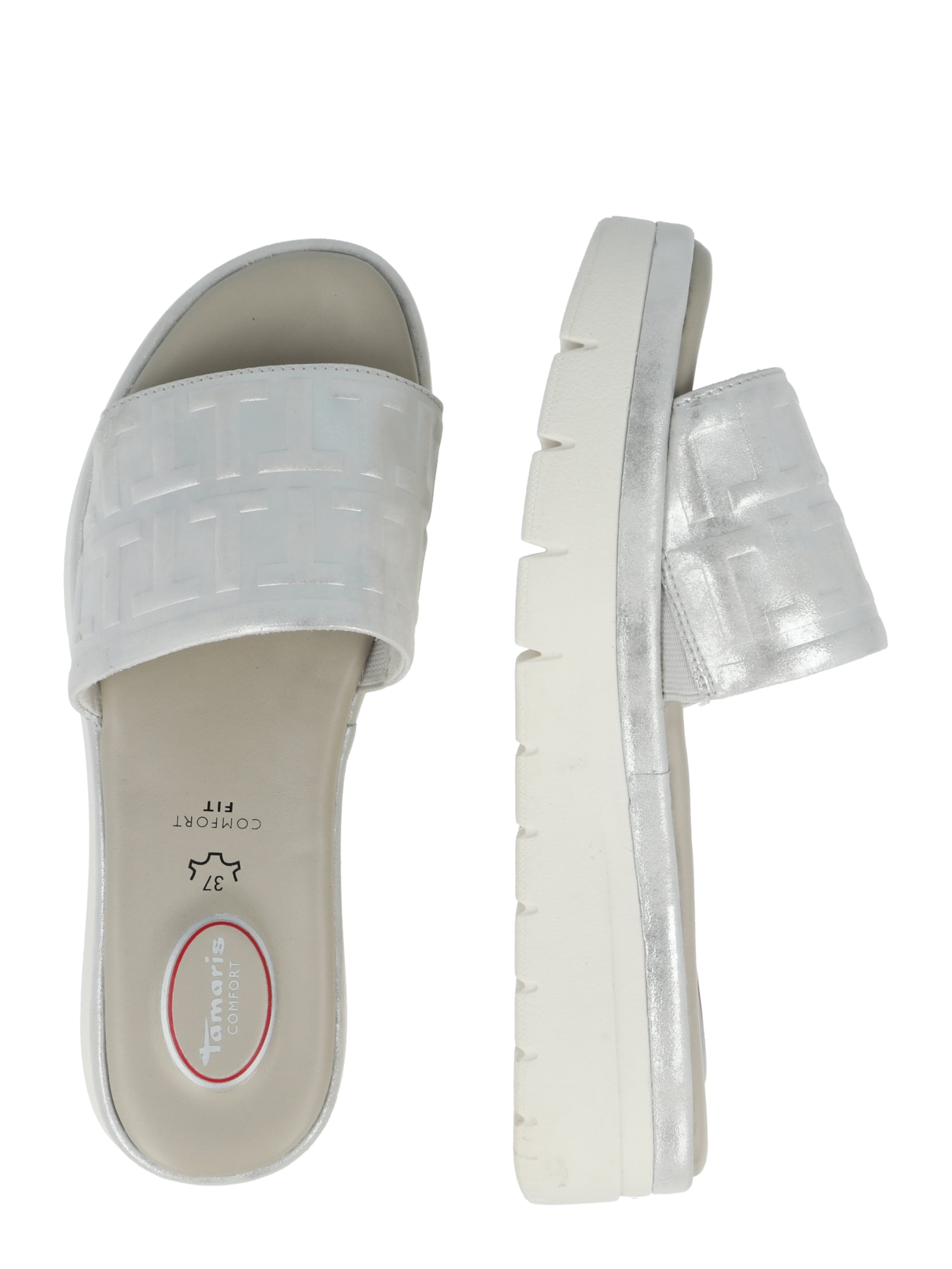 Tamaris Mule in Silver