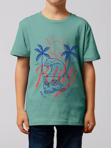 T-Shirt 'Ride the waves' watabout.kids en bleu : devant