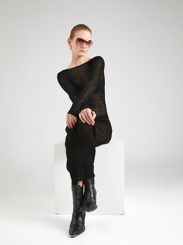 Rochie tricotat de la Misspap pe negru