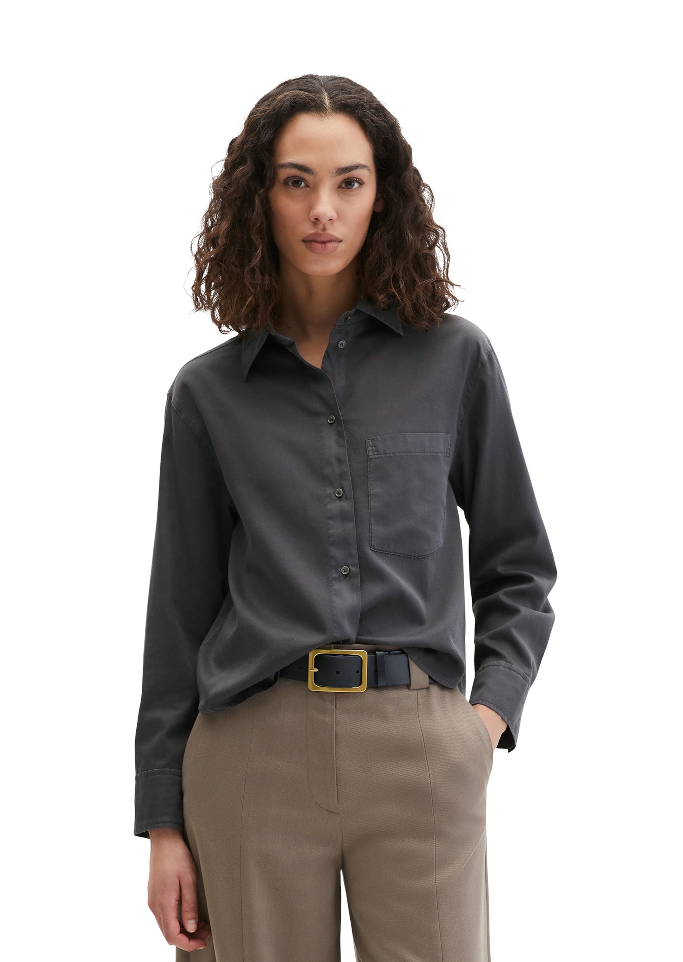 Marc O'Polo Blouse in Grey: front