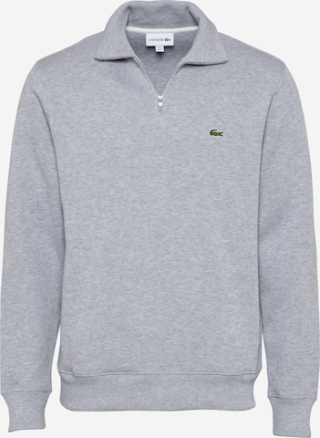 Sweat-shirt LACOSTE en gris : devant