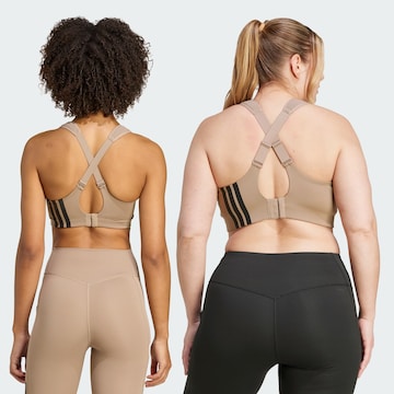 Bustino Reggiseno sportivo 'TLRDIM' di ADIDAS PERFORMANCE in marrone