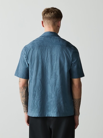 Next Regular fit Button Up Shirt in Blue
