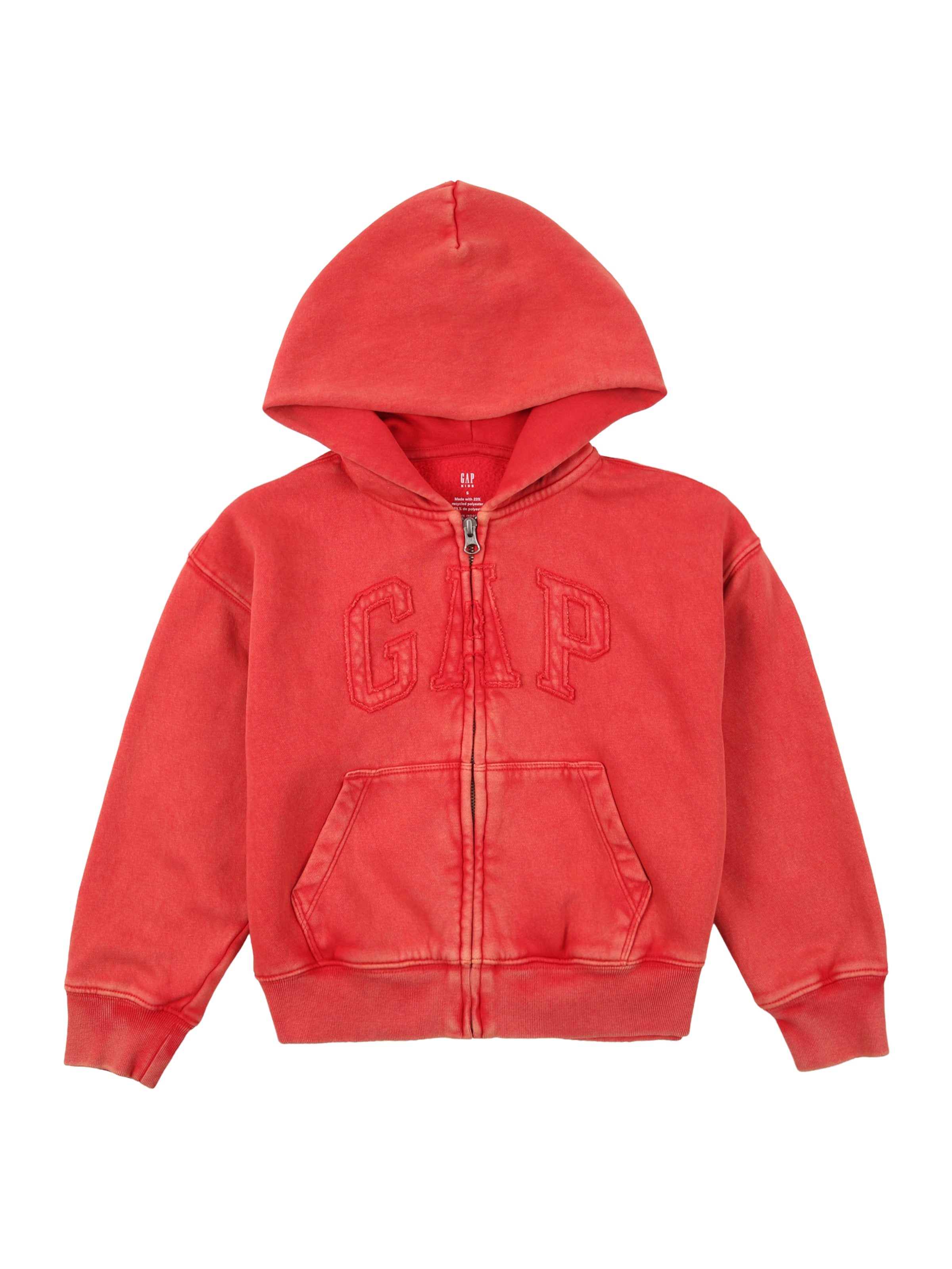 GAP Кофта на молнии в Красный: спереди