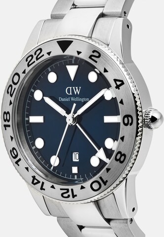 Daniel Wellington Analoog horloge 'ICONIC GMT' in Zilver