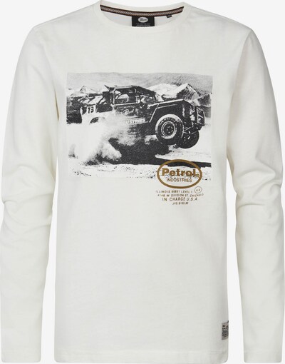 Petrol Industries Shirt 'Urbana' in camel / schwarz / weiß, Produktansicht