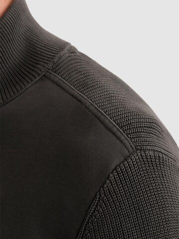 PME Legend Overgangsjakke 'Sweat jacket with zipper closure and high collar' i grå