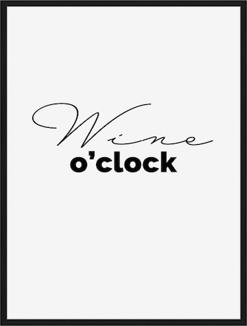 Liv Corday Bild 'Wine O'Clock' in Schwarz: predná strana