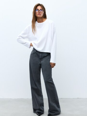 Wide Leg Jean Pull&Bear en bleu : devant
