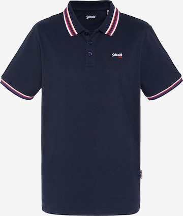 Schott NYC Shirt in Blau: Vorderseite