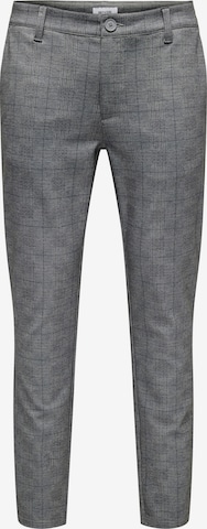 pilka Only & Sons Prigludęs „Chino“ stiliaus kelnės 'Thor': priekis