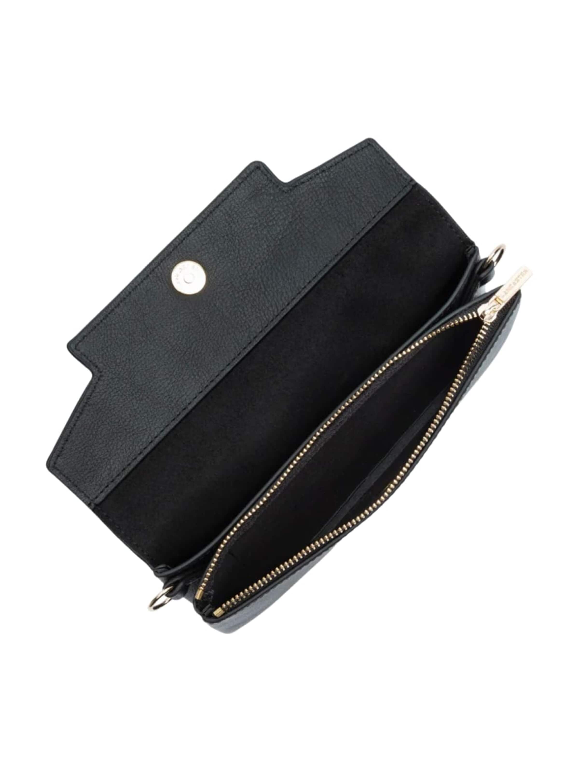 Sac à bandoulière 'Lancaster Paris Pochette A rabat avec pression S Mademoiselle Grace Noir' LANCASTER Paris en noir