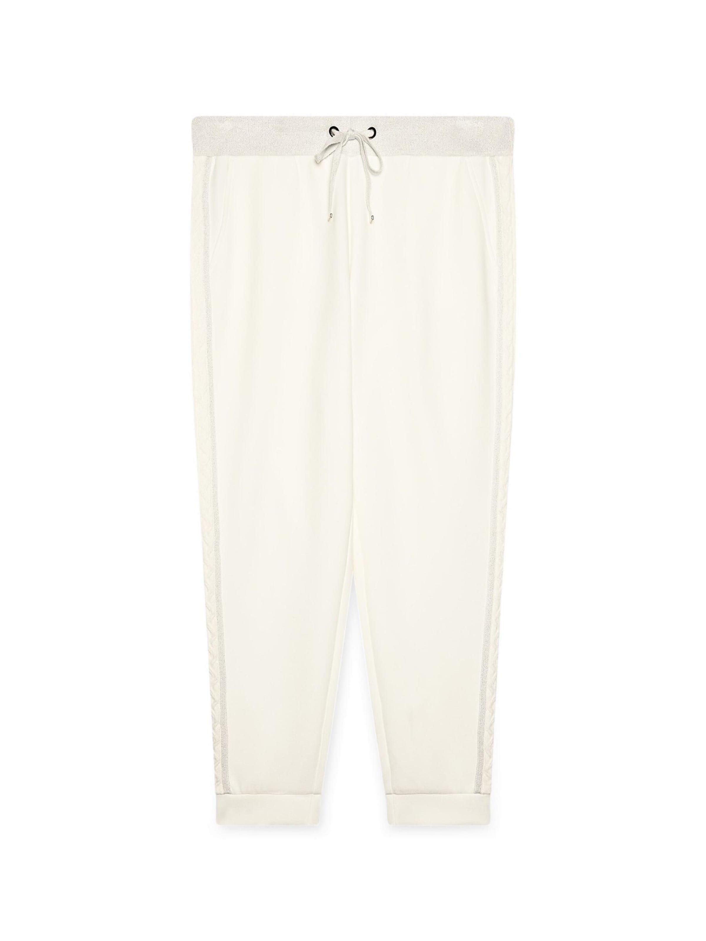 Fiorella Rubino Regular Broek in Wit: voorkant