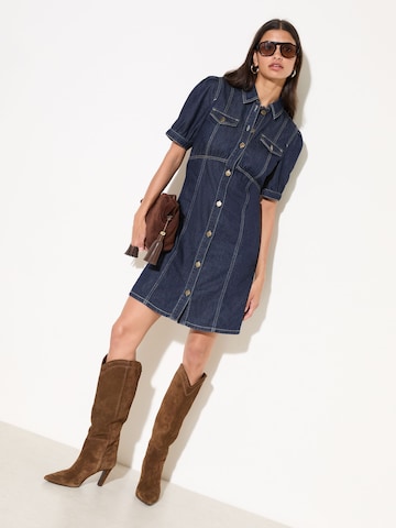 Friends Like These Рокля тип риза в синьо
