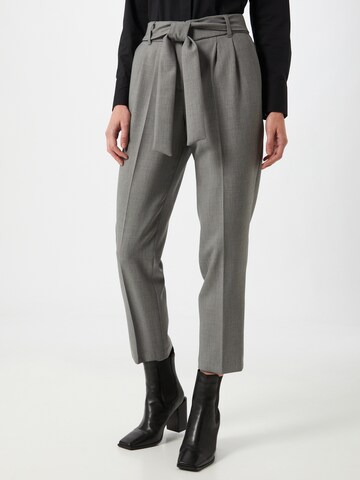 s.Oliver BLACK LABEL Tapered Pantalon in Grijs: voorkant