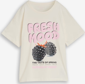 TOM TAILOR T-Shirt in Weiß: Vorderseite