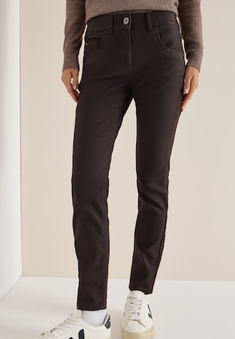 CECIL Slimfit Hose in Braun