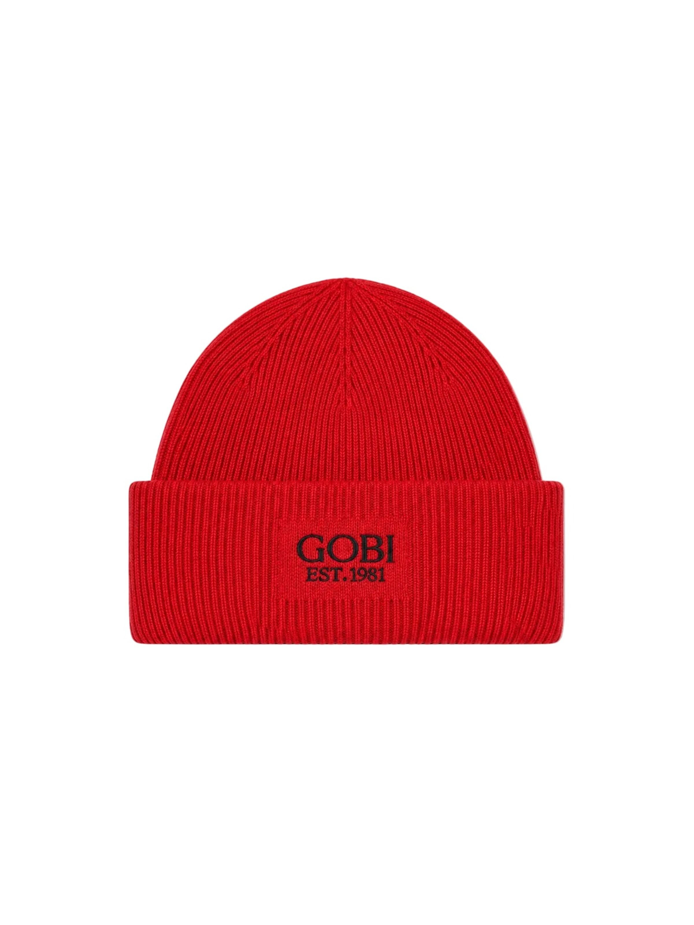 GOBI Cashmere Pipo värissä punainen: etupuoli