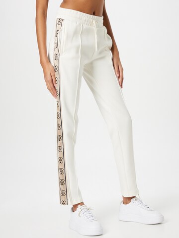 GUESS Regular Workout Pants in White: front