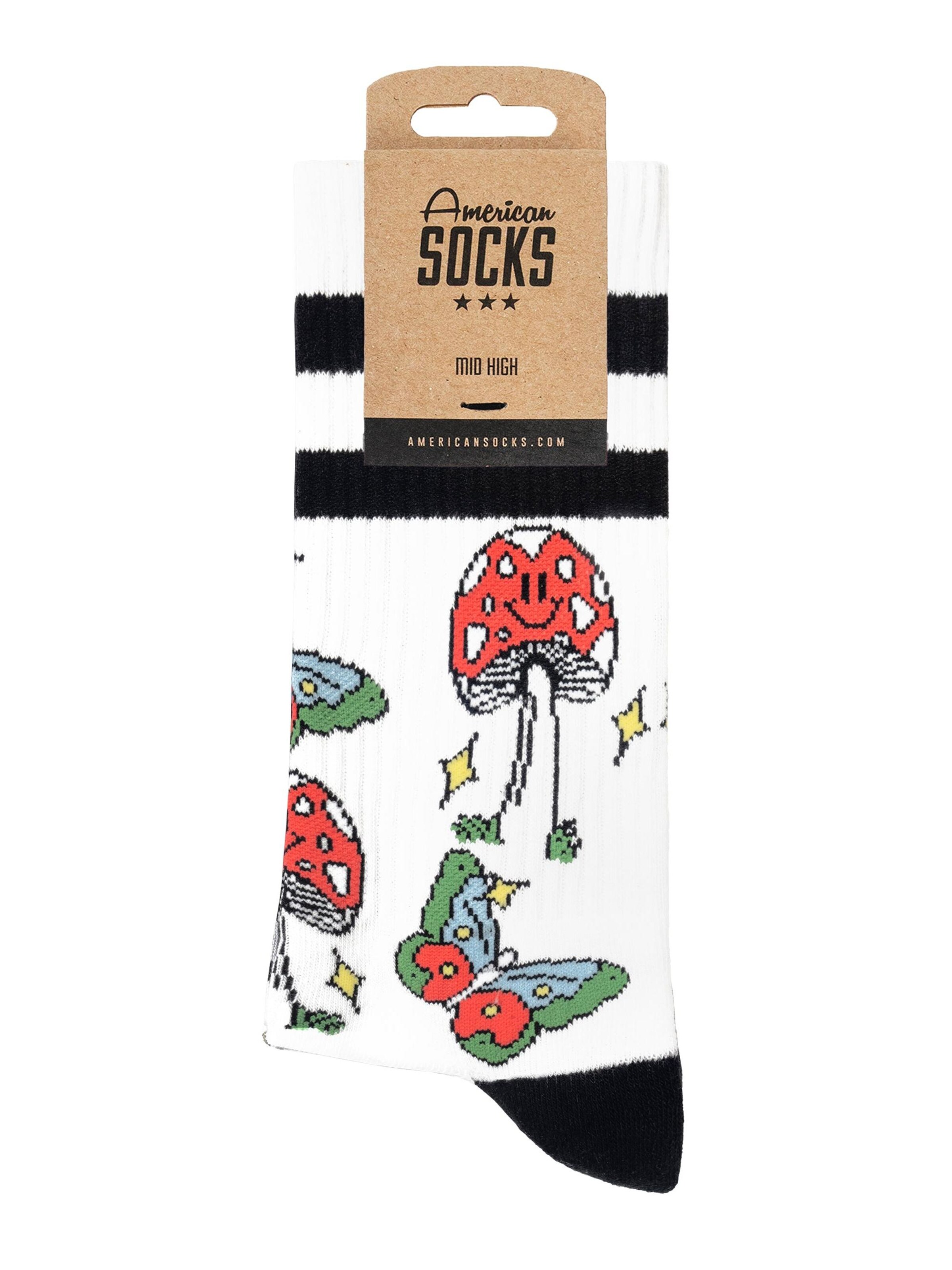 American Socks - Calcetines 'Never Stop Growing' en blanco