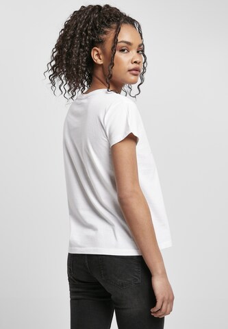Merchcode T-Shirt 'Skyline Box' in Weiß
