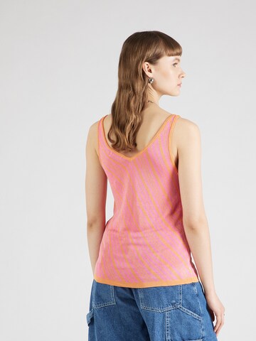 ONLY - Top de punto 'INEZ' en naranja