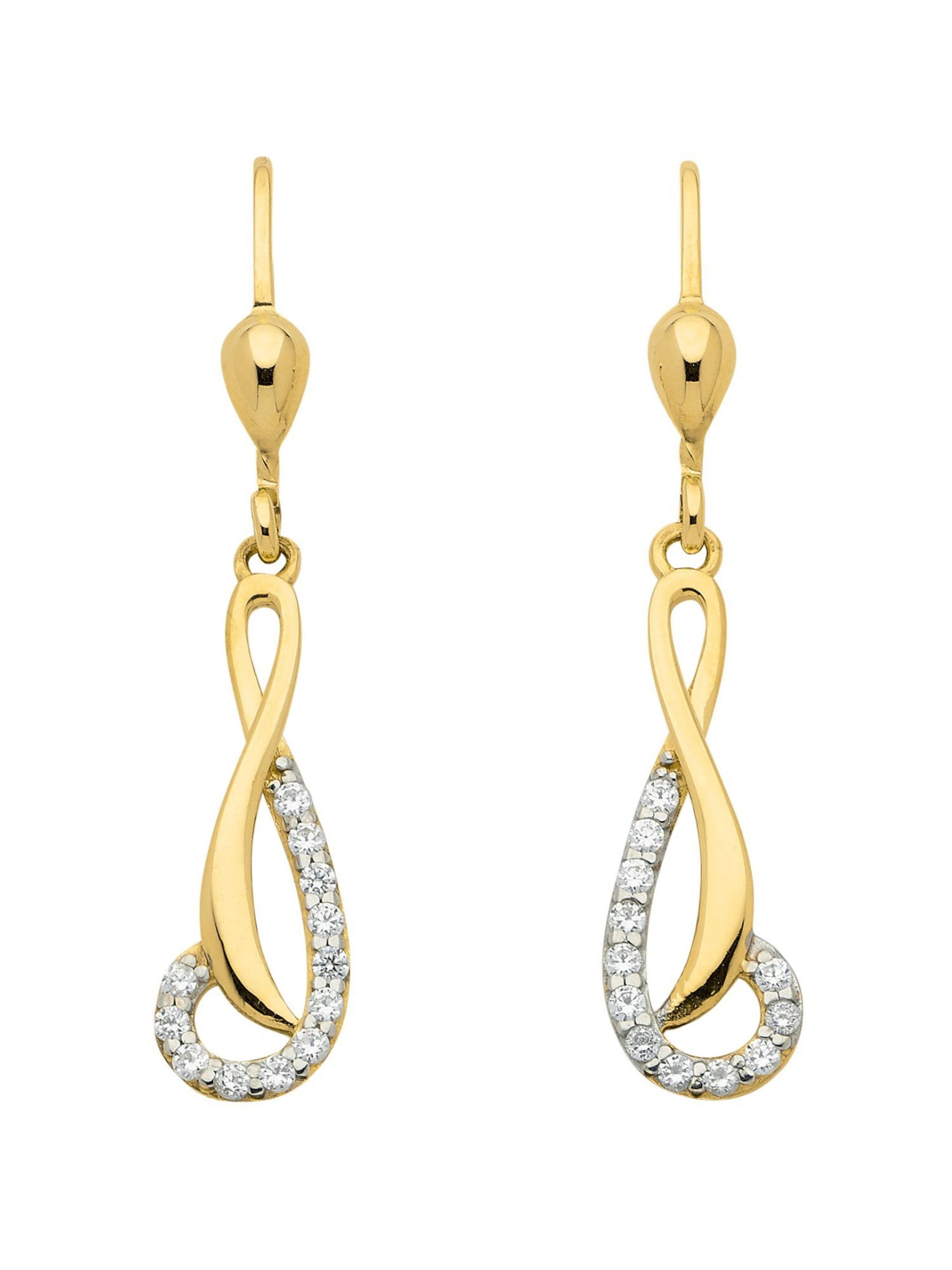 Adelia´s Ohrringe in Gold: Vorderseite