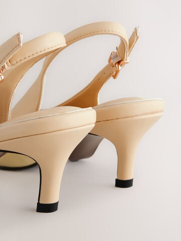 Décolleté sling 'Forever Comfort' di Next in giallo