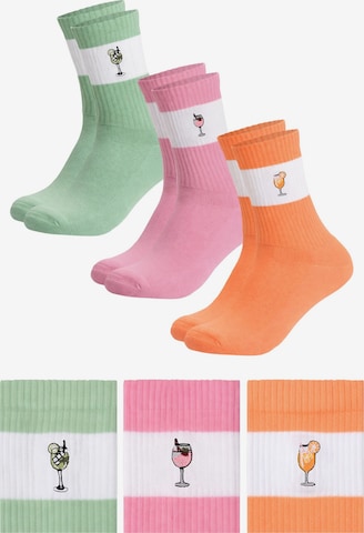 Occulto Athletic Socks 'Elly' in Orange: front