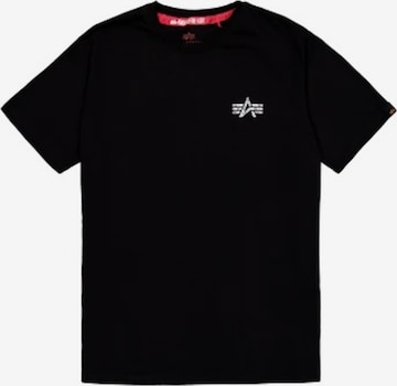 T-Shirt 'Signature' ALPHA INDUSTRIES en noir : devant