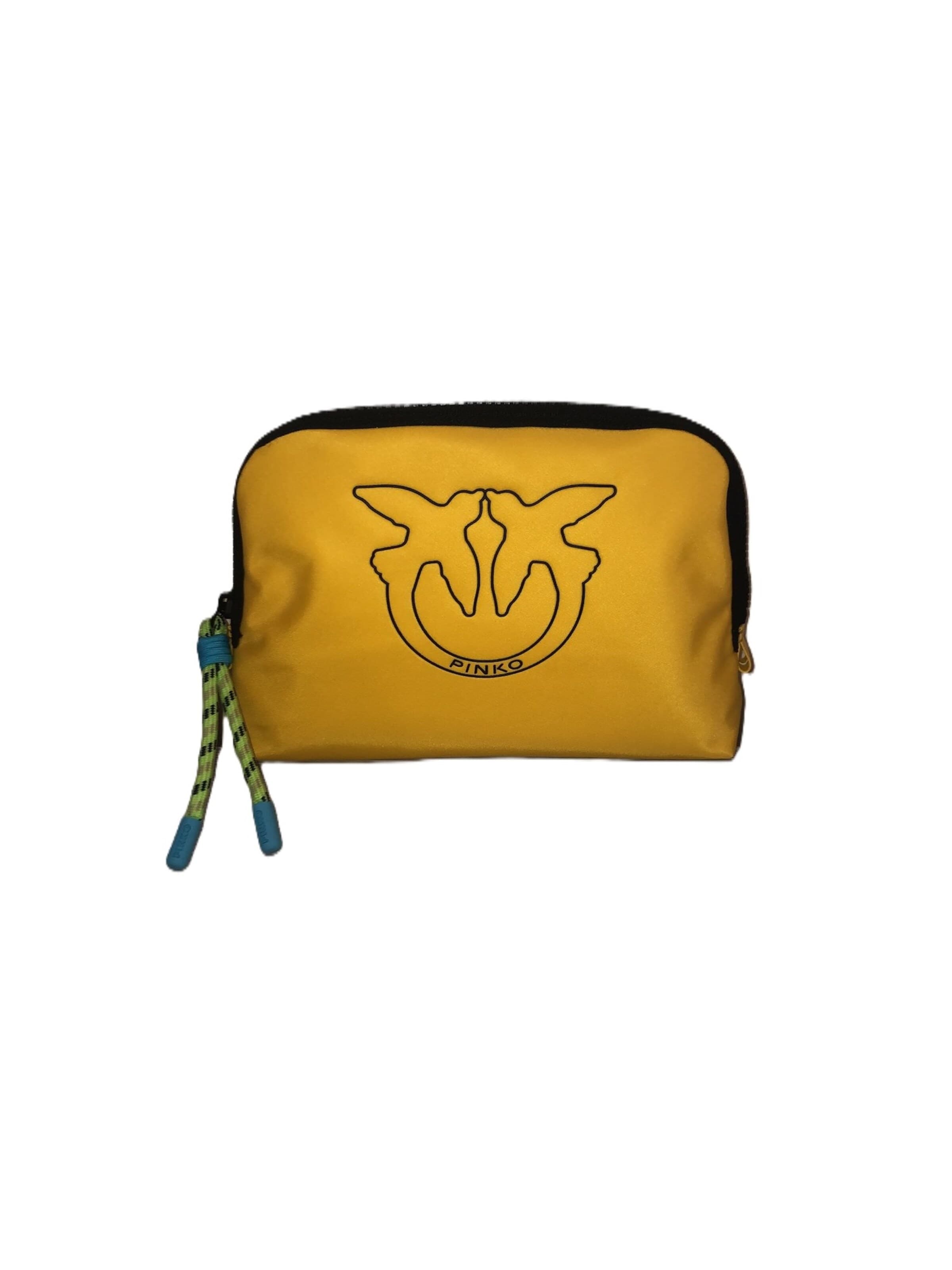 PINKO Cosmetic bag '104871 A29U' in Yellow: front