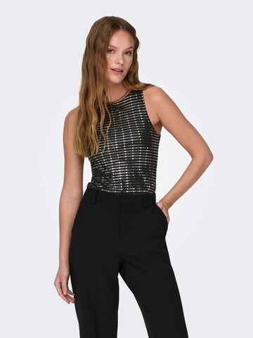 ONLY - Camisa body 'Dana' em preto: frente