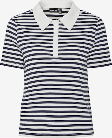 PIECES Shirt 'PCDonna' in Blauw: voorkant