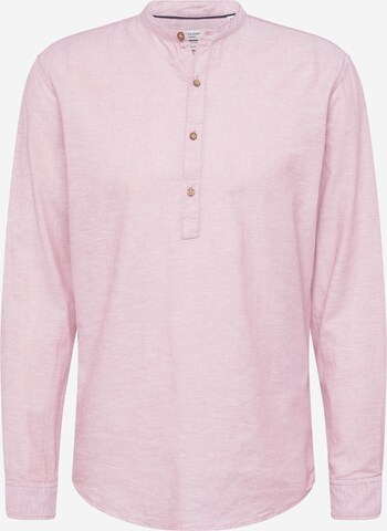 JACK & JONES Button Up Shirt 'Summer' in Pink: front