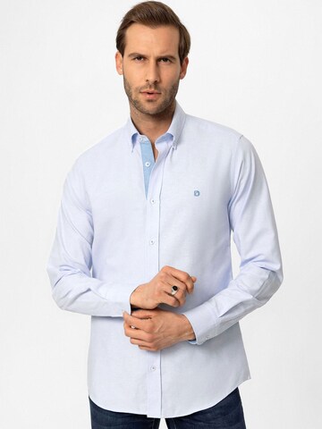 Dandalo Regular fit Overhemd in Blauw: voorkant