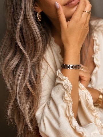 Bracelet 'WERLSEE' Holzwerk en argent