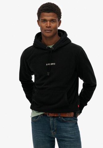 Superdry Sweatshirt in Black: front