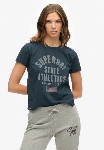 Superdry Shirt in Blue: front