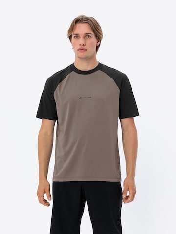 VAUDE Functioneel shirt 'Loamer' in Bruin: voorkant