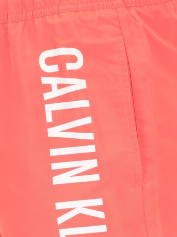 Calvin Klein Swimwear Ujumispüksid 'MEDIUM DRAWSTRING', värv roosa