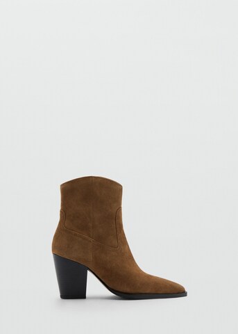 MANGO Booties 'Pacifico' in Brown
