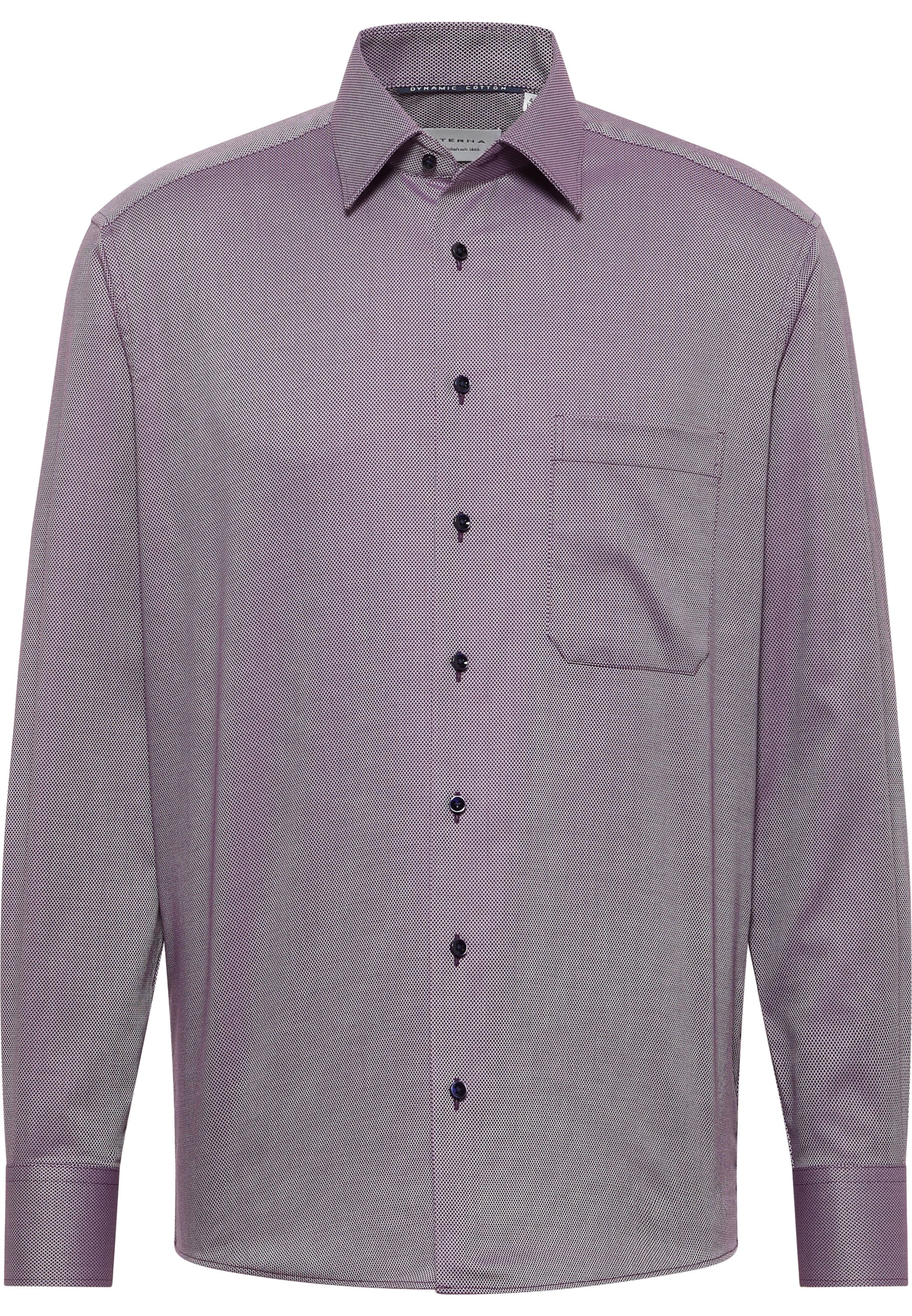 ETERNA Zakelijk overhemd in Lila: voorkant