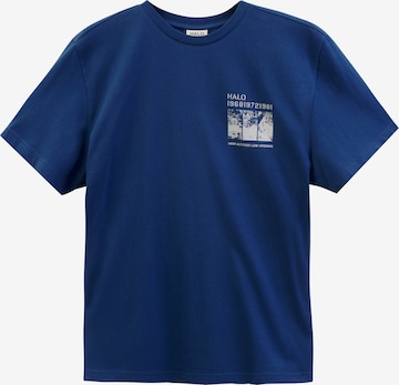 HALO Shirt 'Map' in Blauw: voorkant