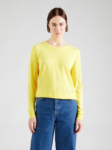 VILA Sweater 'ABELLA' in Yellow: front