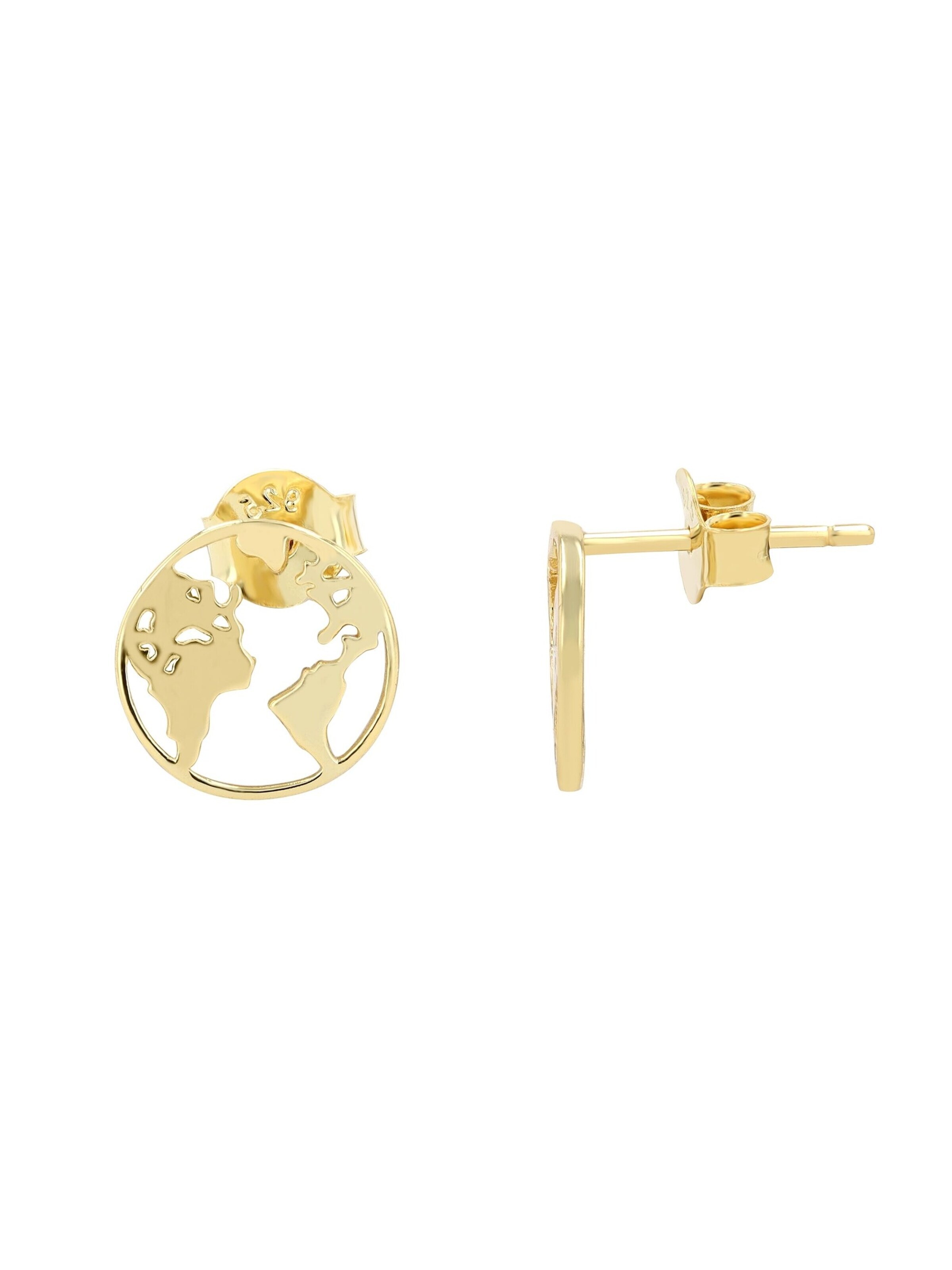 Akzent Earrings '"Odin" aus 925 Sterlingsilber, rhodiniert, langlebig' in Gold
