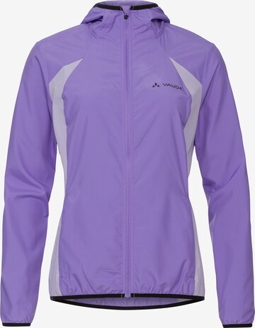 VAUDE Athletic Jacket 'Qimsa' in Purple: front