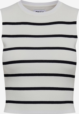 ONLY Knitted Top 'Majli' in White: front